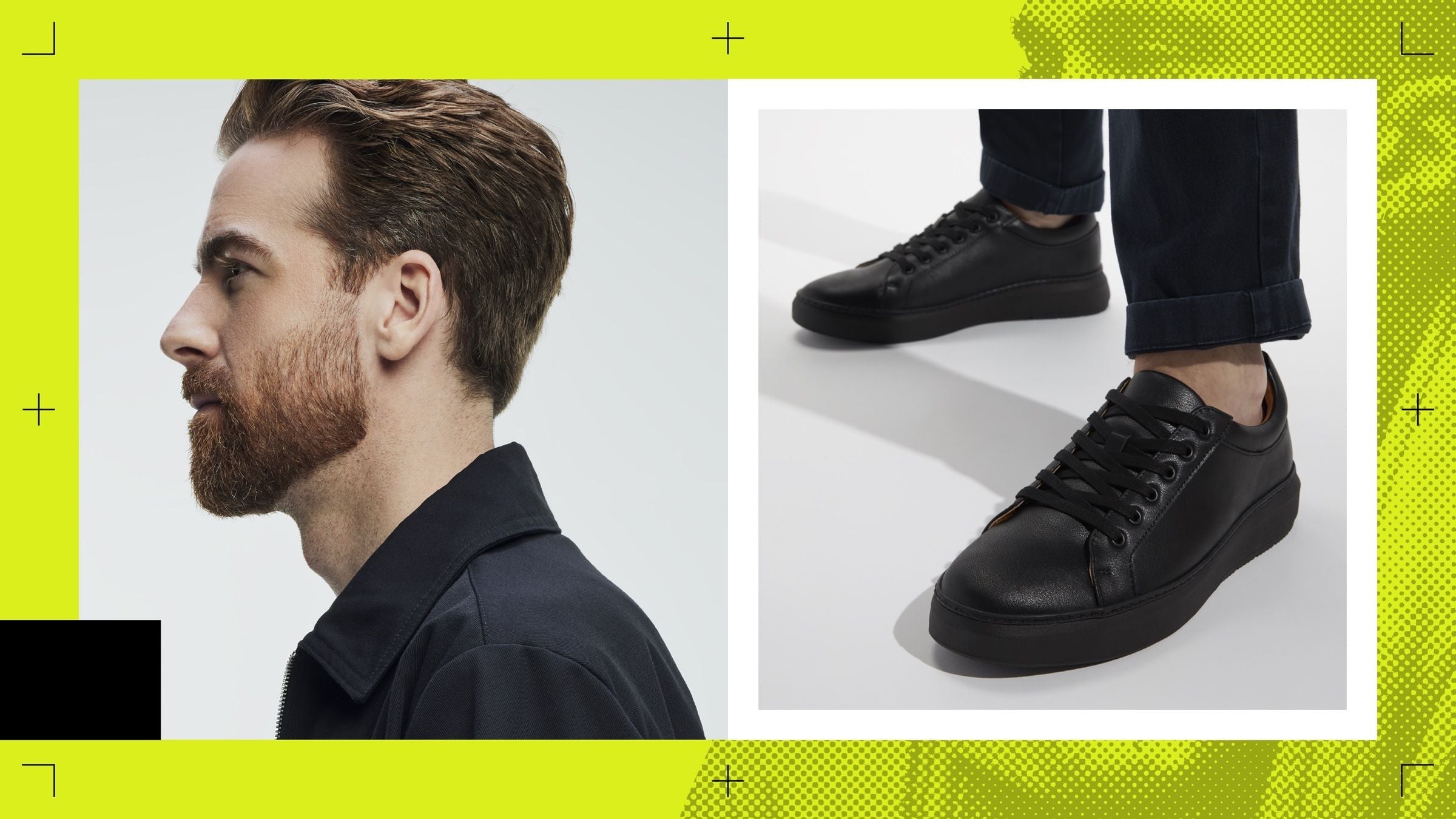 Black on Black Sneakers for Men