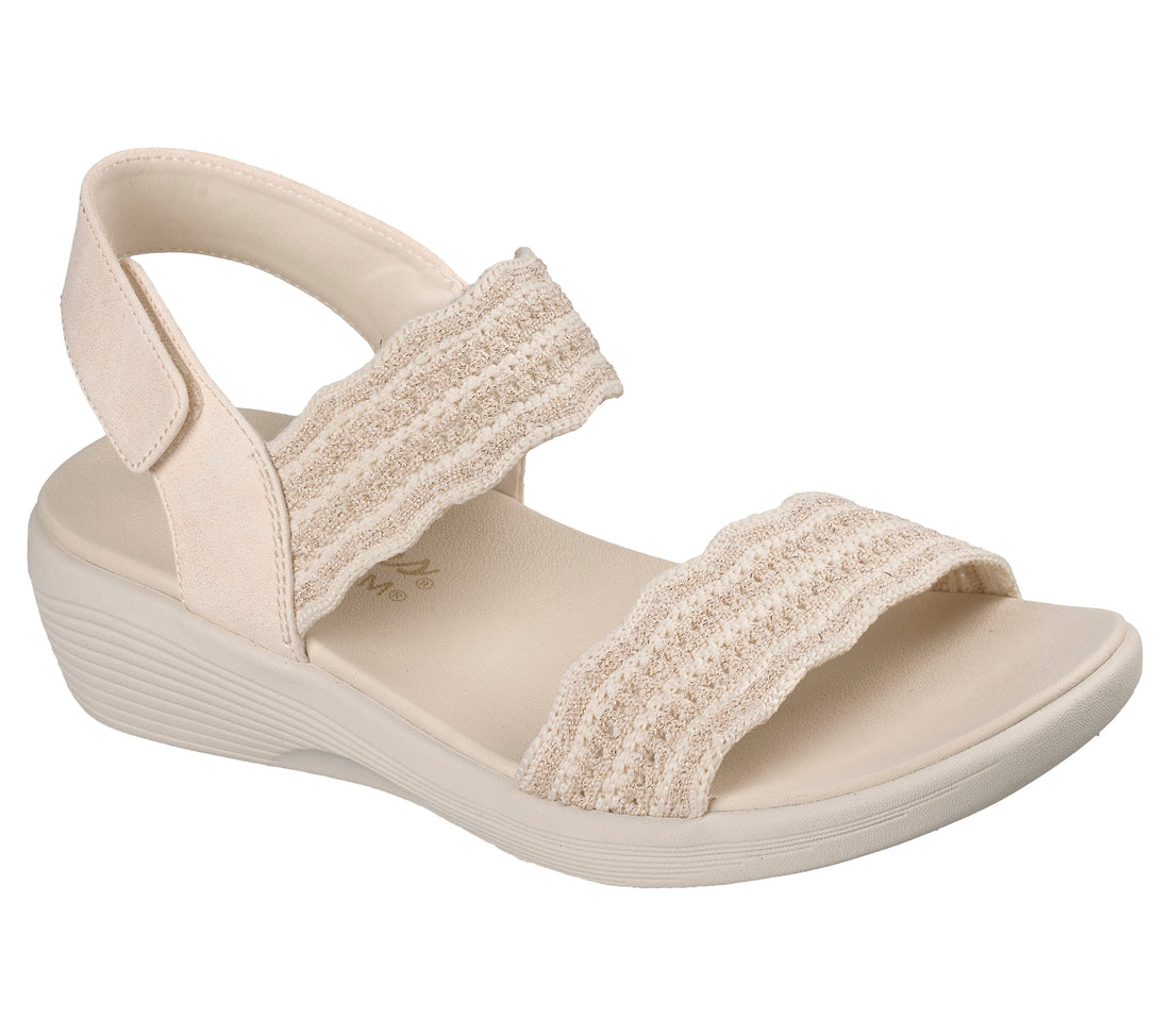 SKECHERS Arya W  women casual in Off-White-Metallic-Knit – product view