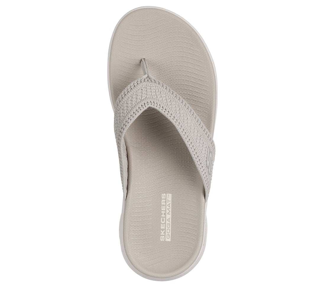 SKECHERS Go Walk Flex Sandal Holly W Femmes Sandales taupe - gougounes - flip flop - thong - slides