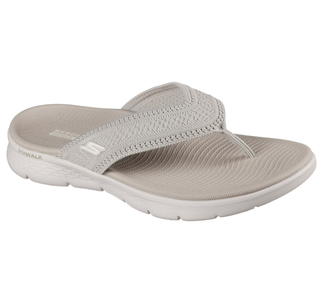 SKECHERS Go Walk Flex Sandal Holly W  women flip flop - thong - slides in taupe -Textile – product view 