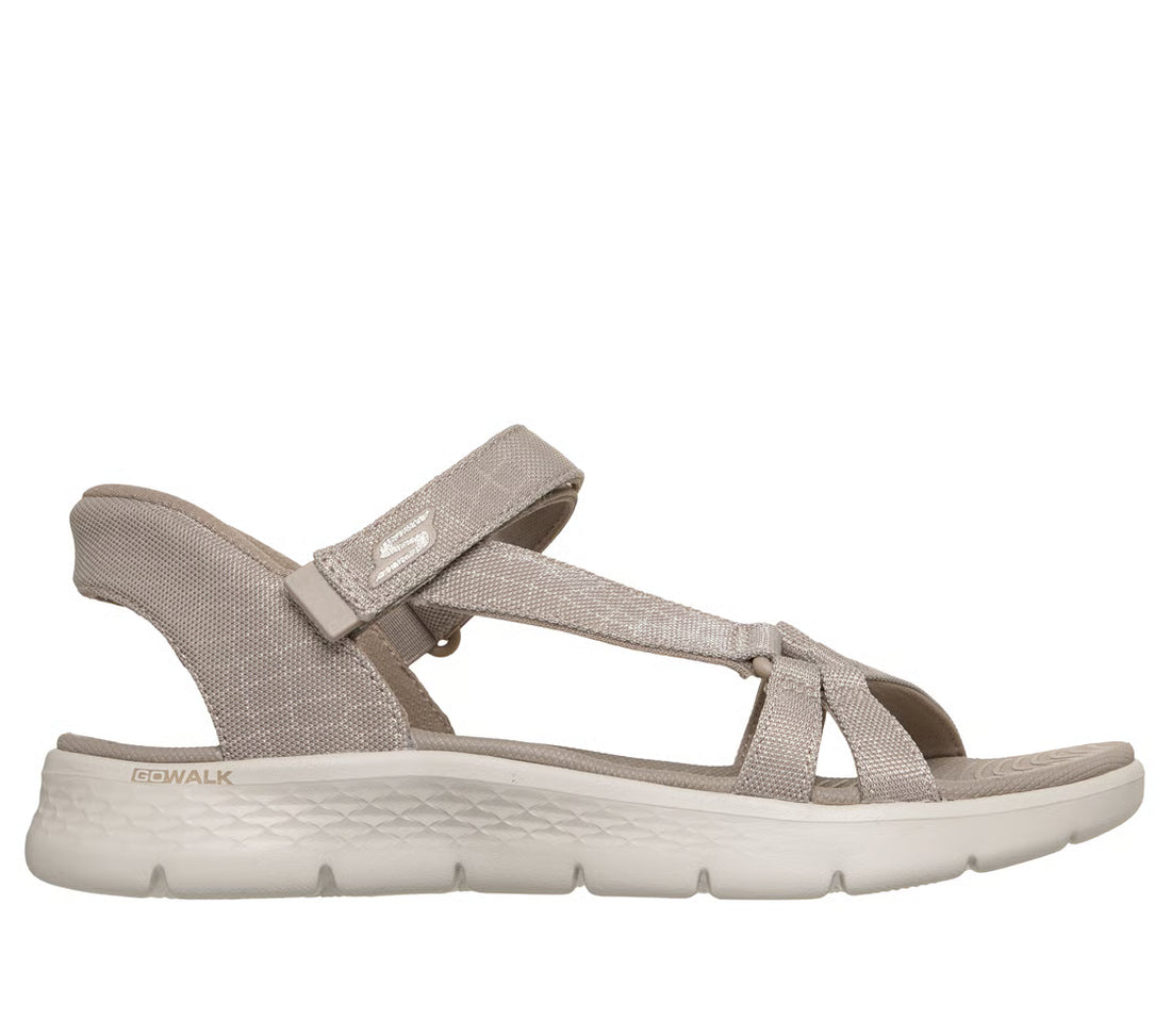 SKECHERS Slip Ins Go Walk Flex Sandal W women sports in Taupe-Textile – product view