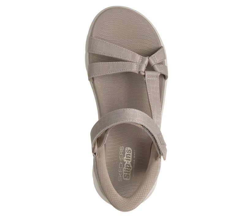 SKECHERS Slip Ins Go Walk Flex Sandal W women sports in Taupe-Textile – product view