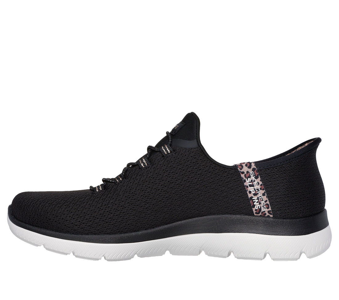 SKECHERS Slip ins Summits Leopard Chic W women sneaker in Black Multi black – product view