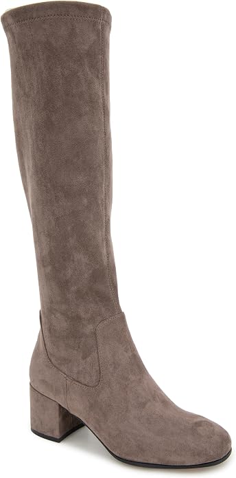 KENNETH COLE Rida Stretch Boot in Shitake Beige Women Dress Tall boots for fall