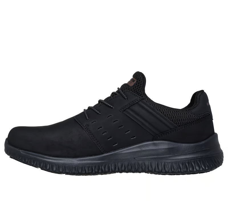 SKECHERS-WORK Work Delson 3.0 SR M men work in Black-Leather/Synthetic/Textile – product view