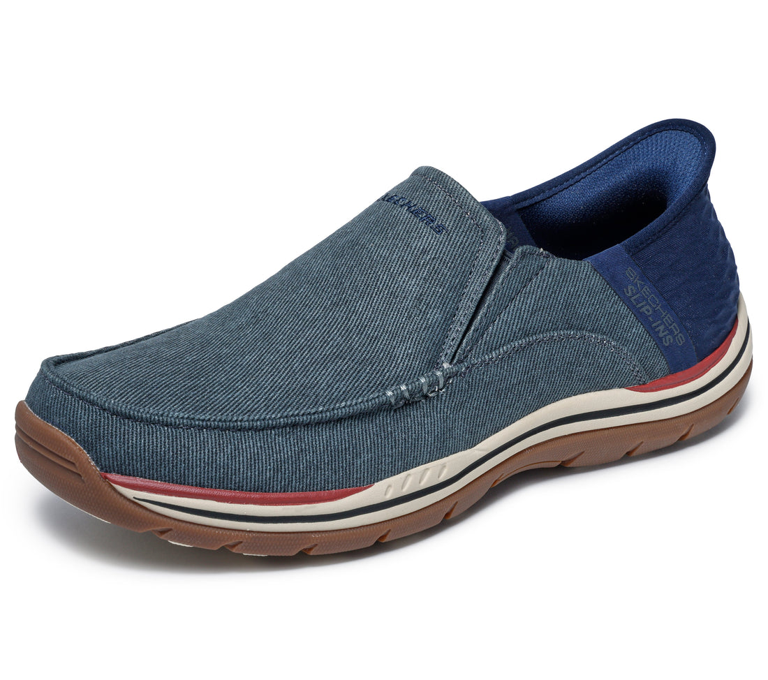 Skechers Slip-ins Relaxed Fit: Expected - Cayson M Men Shoes Casual in navy - product view