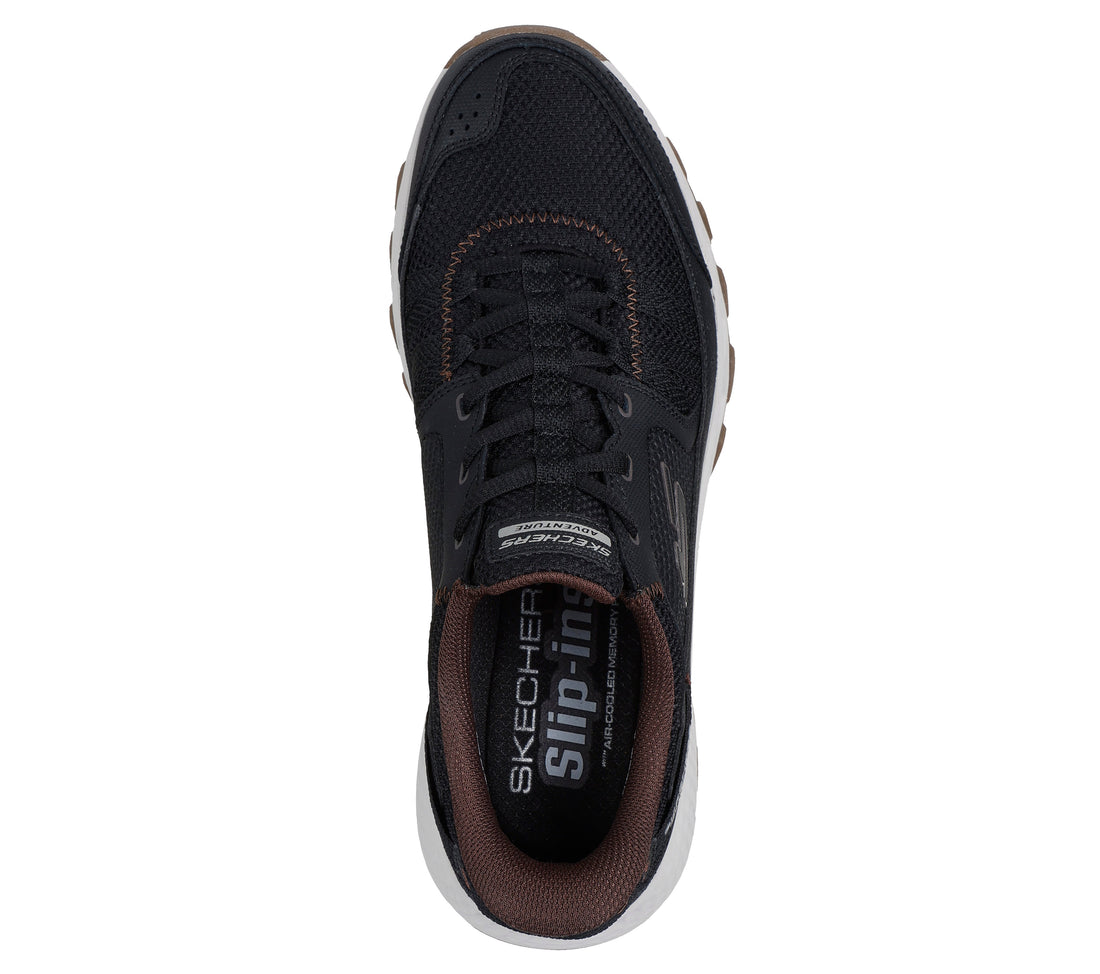 SKECHERS Slip-ins-Dynamite-AT-Escapar-Wide-M Hommes performance Coloris : Noir-Brun (BKBR)