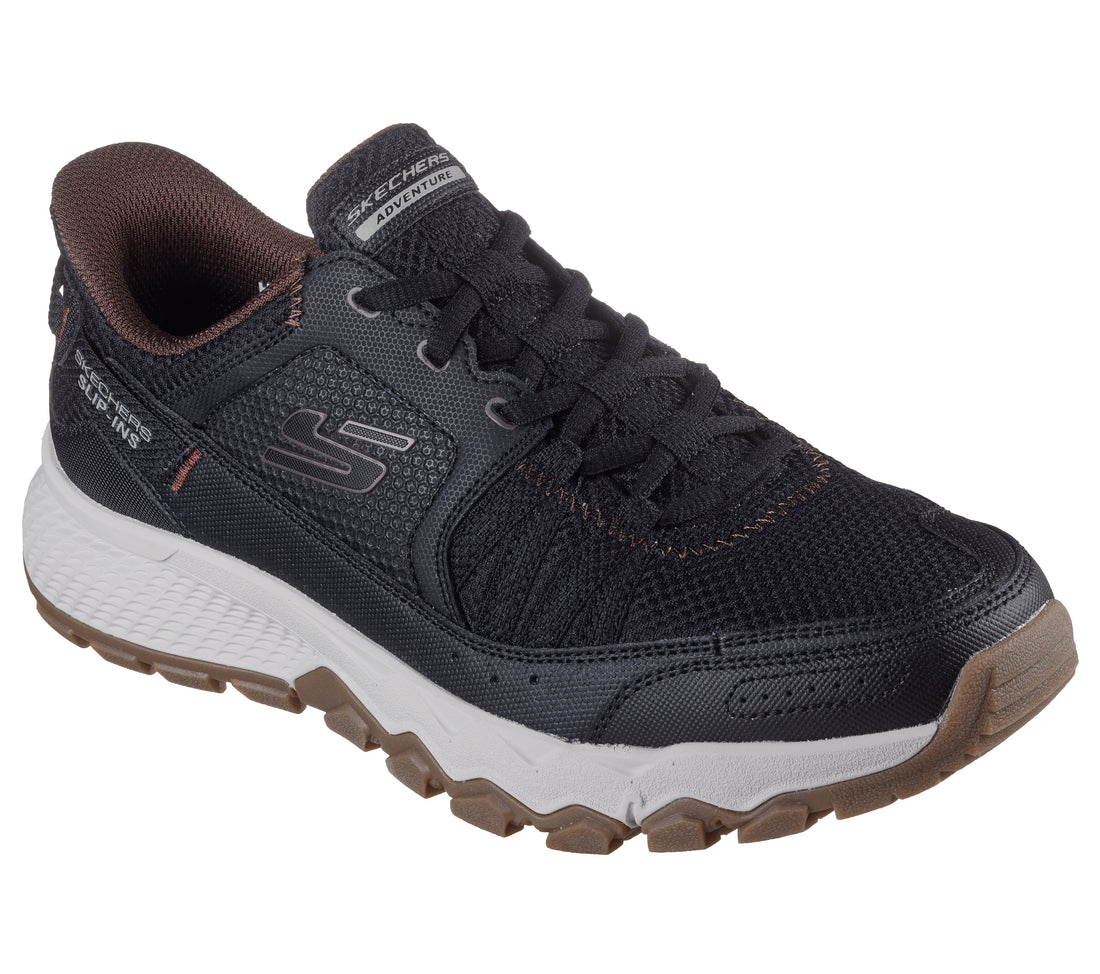 SKECHERS Slip-ins-Dynamite-AT-Escapar-Wide-M Hommes performance Coloris : Noir-Brun (BKBR)