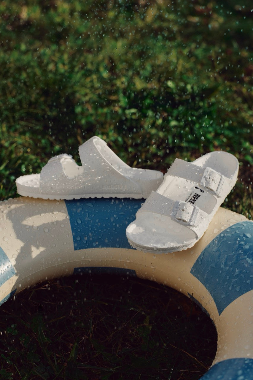 Birkenstock Arizona Sandals Kids Sports in White - Product view