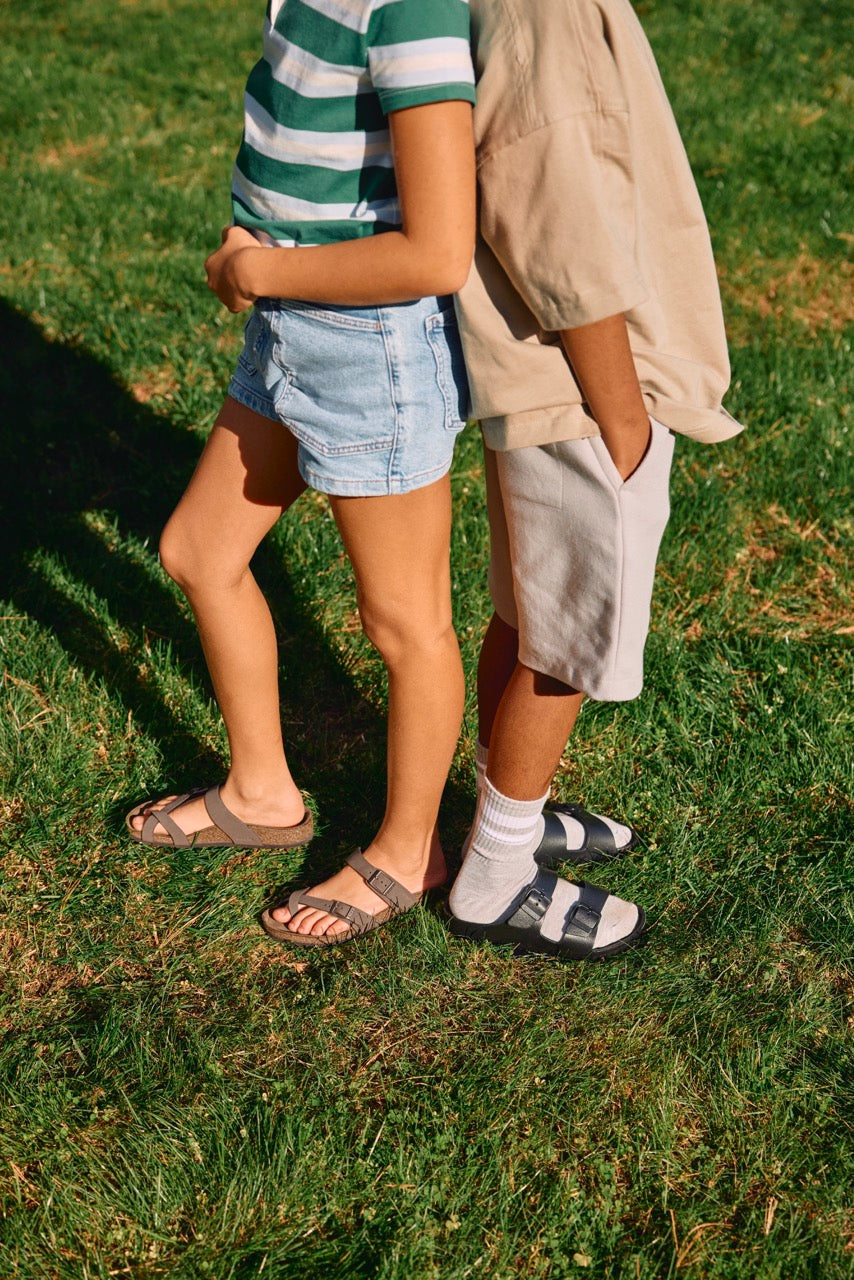 Birkenstock Arizona Sandals Kids Sports in Black - Product view