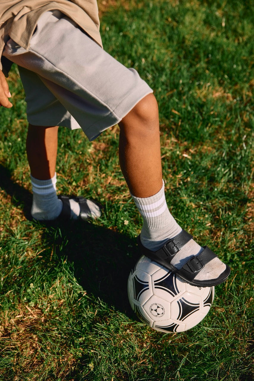 Birkenstock Arizona Sandals Kids Sports in Black - Product view