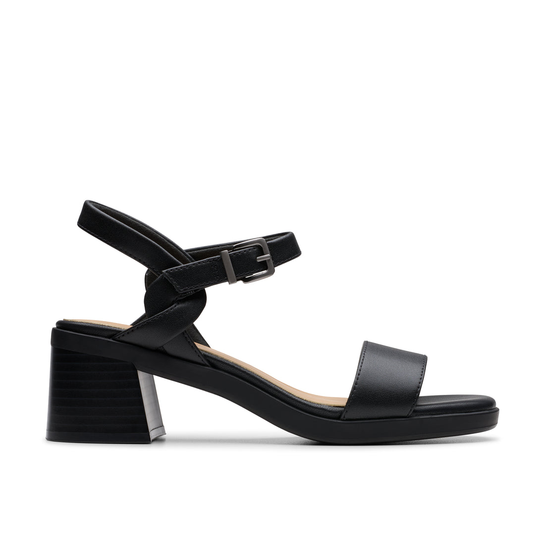 CLARKS Jaylan Ray Black women casual in Black-Leather – product view