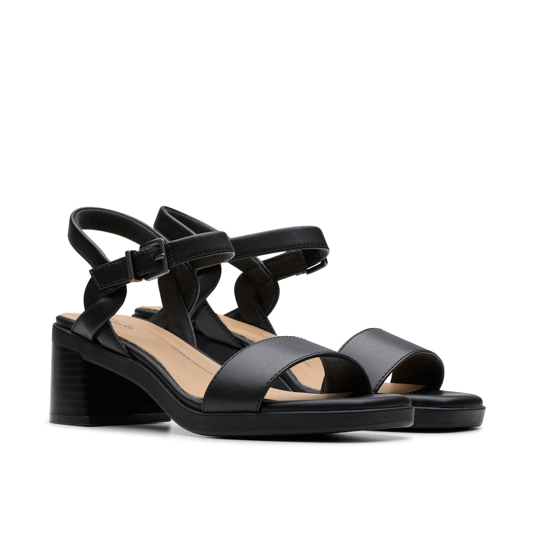 CLARKS Jaylan Ray Femmes Décontractées in Noir-cuir 