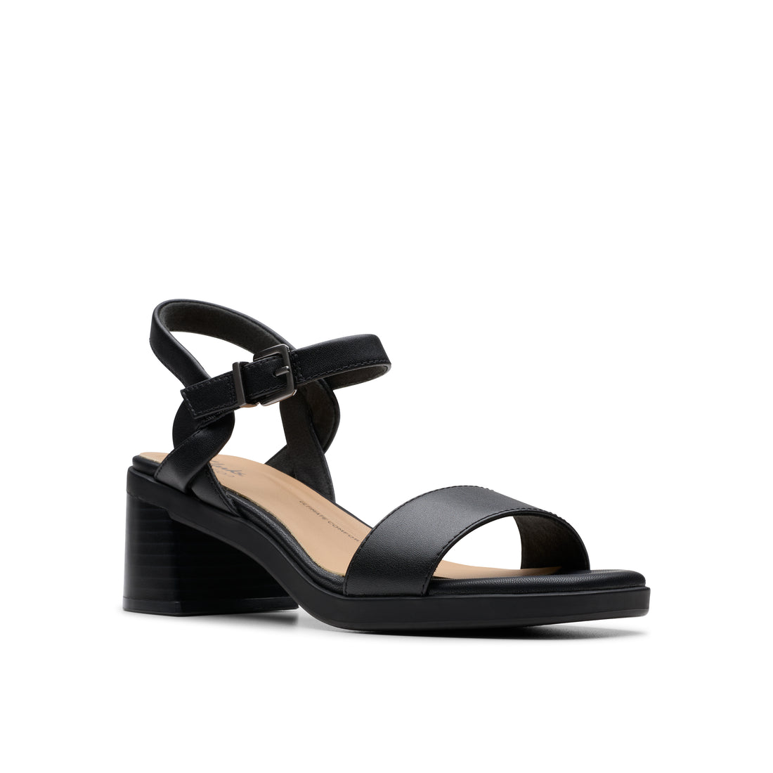 CLARKS Jaylan Ray Black women casual in Black-Leather – product view