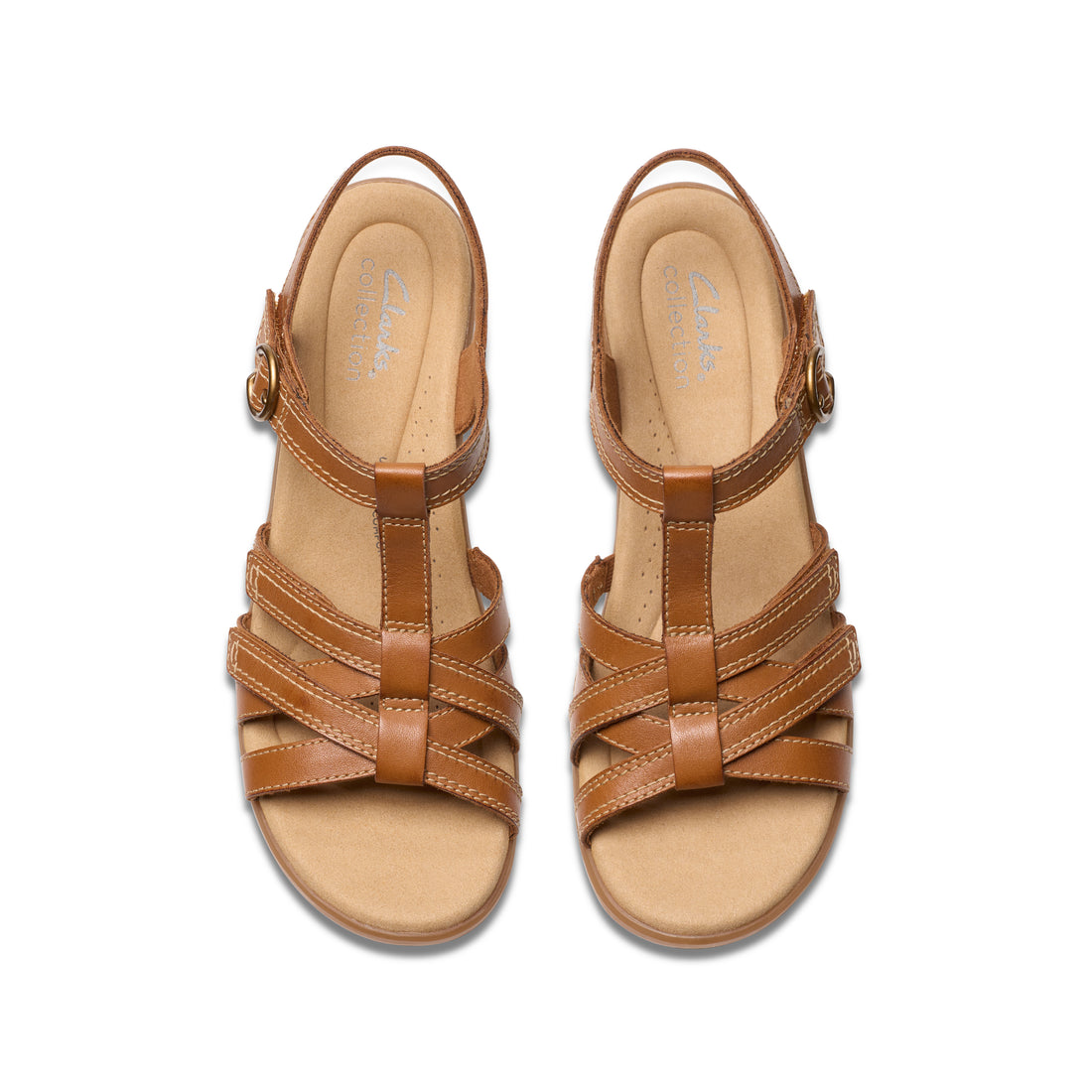 CLARKS Emily2 Rose women dress in Tan-Leather – product view