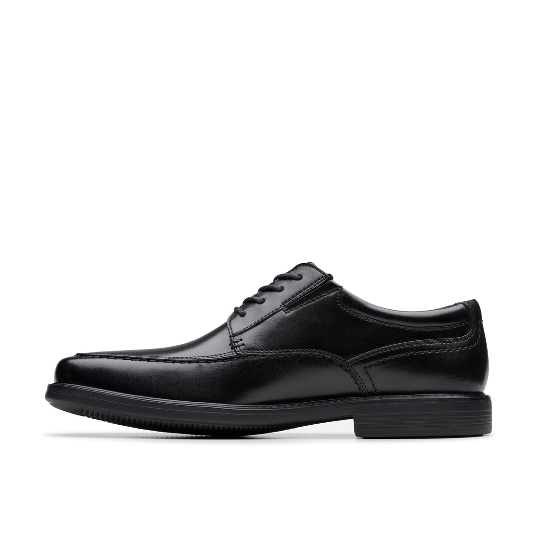 CLARKS Dresslite Apron Wide Hommes Habillées en cuir noir 