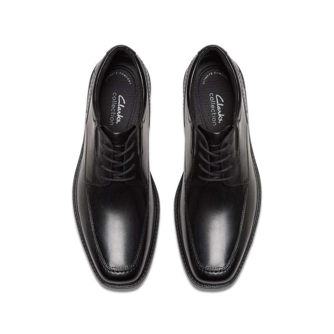 CLARKS Dresslite Apron Wide men dress in Black-Leather – product view