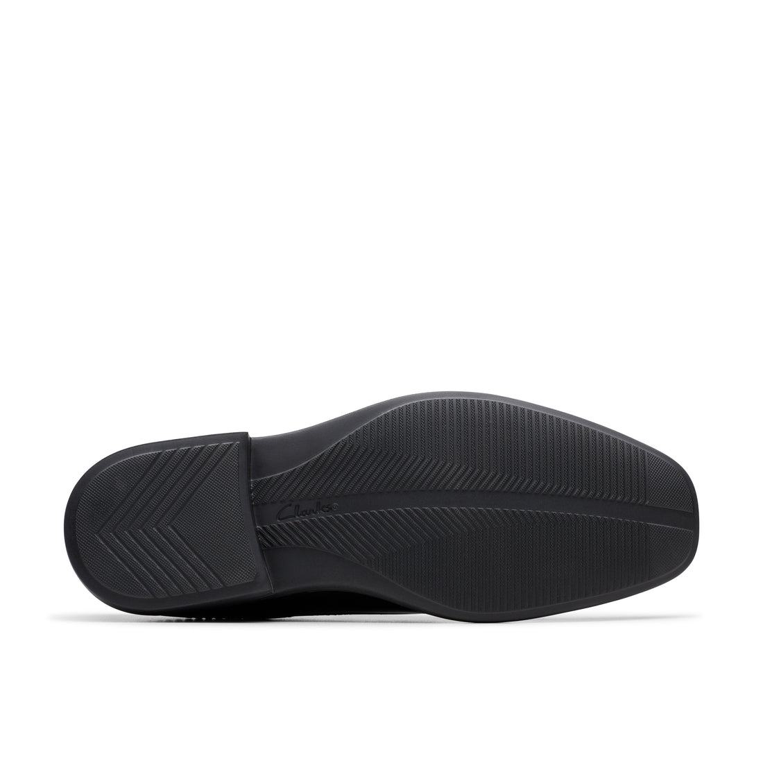 CLARKS Dresslite Step Wide Hommes Habillées en cuir noir