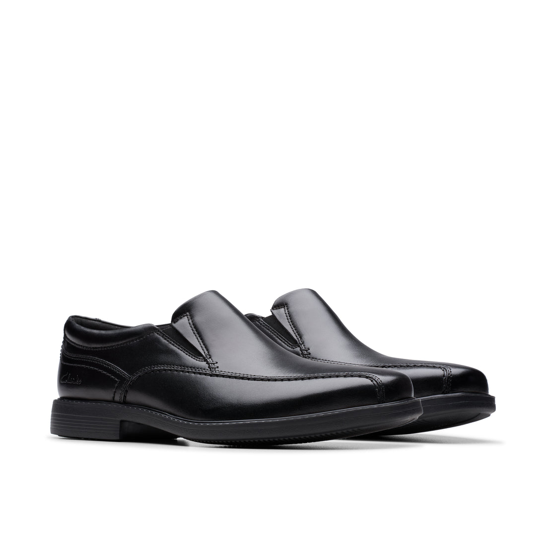 CLARKS Dresslite Step Wide men dress in Black-Leather – product view