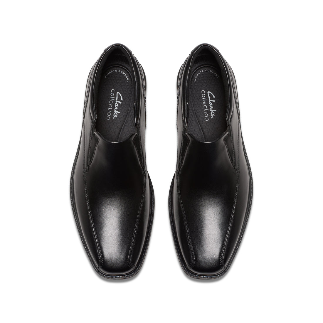 CLARKS Dresslite Step Wide men dress in Black-Leather – product view