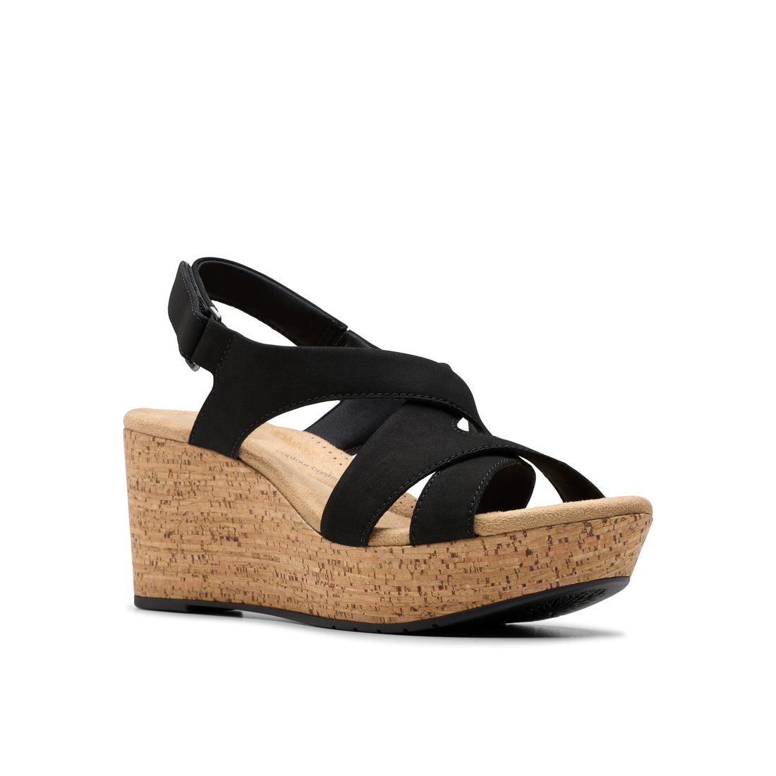CLARKS Rose Style Femmes Décontractées en nubuck noir de qualité supérieure