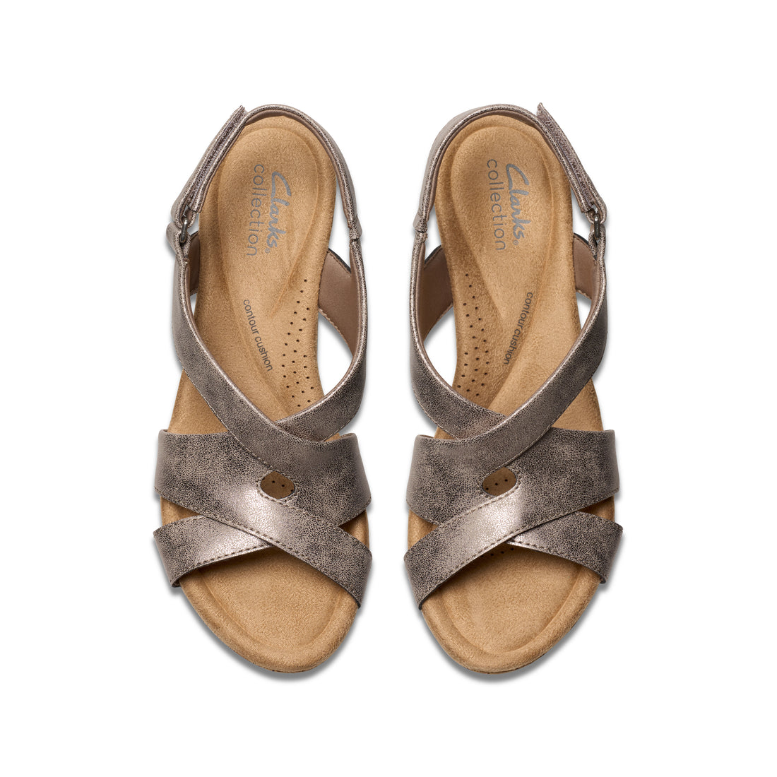 CLARKS Rose Style Taupe women casual in Taupe-Metallic – product view