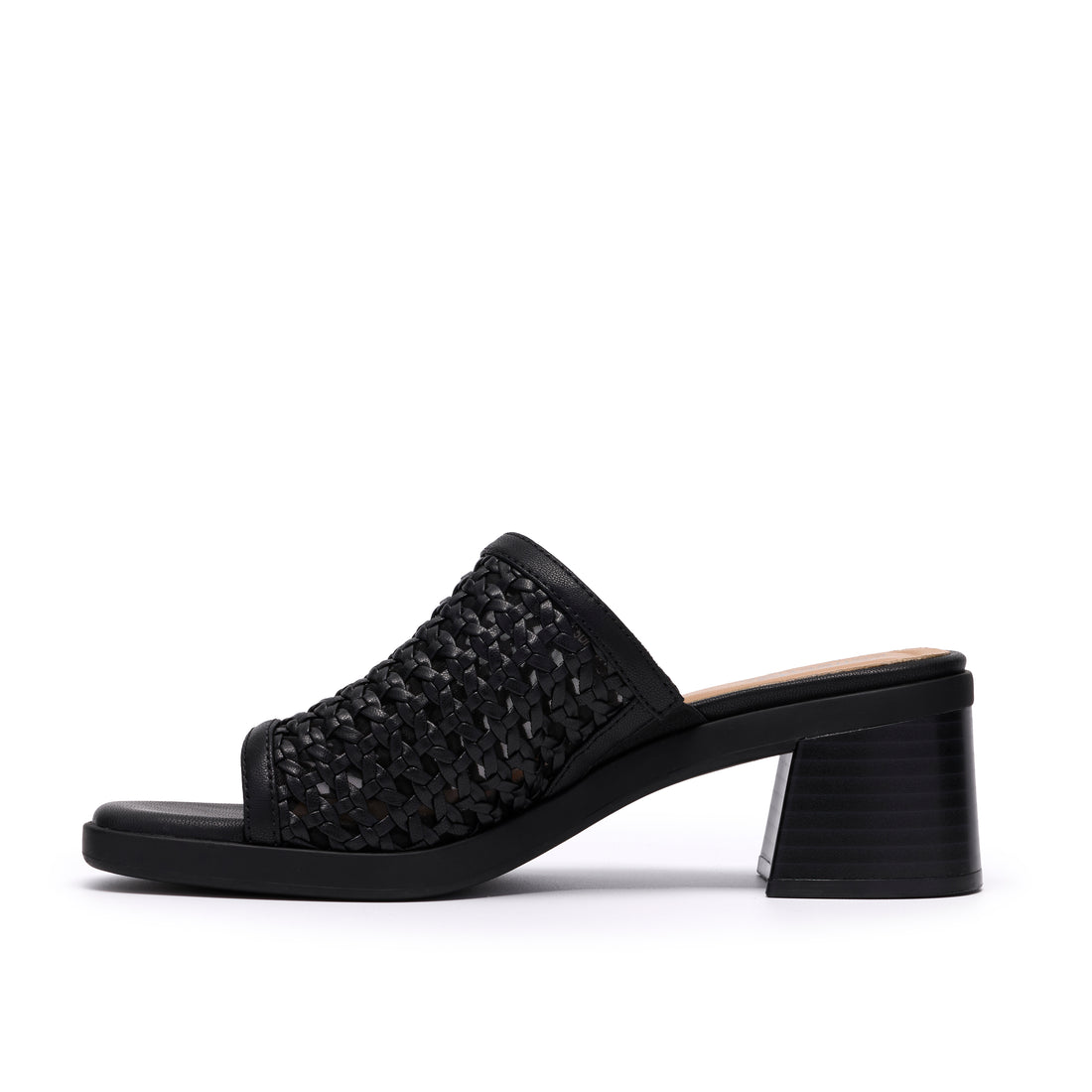 CLARKS Jaylan Slide Femmes Décontractées en Noir-Cuir 