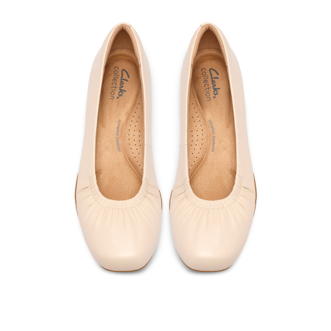 CLARKS Jazmynn Lo women casual in Cream-Leather – product view