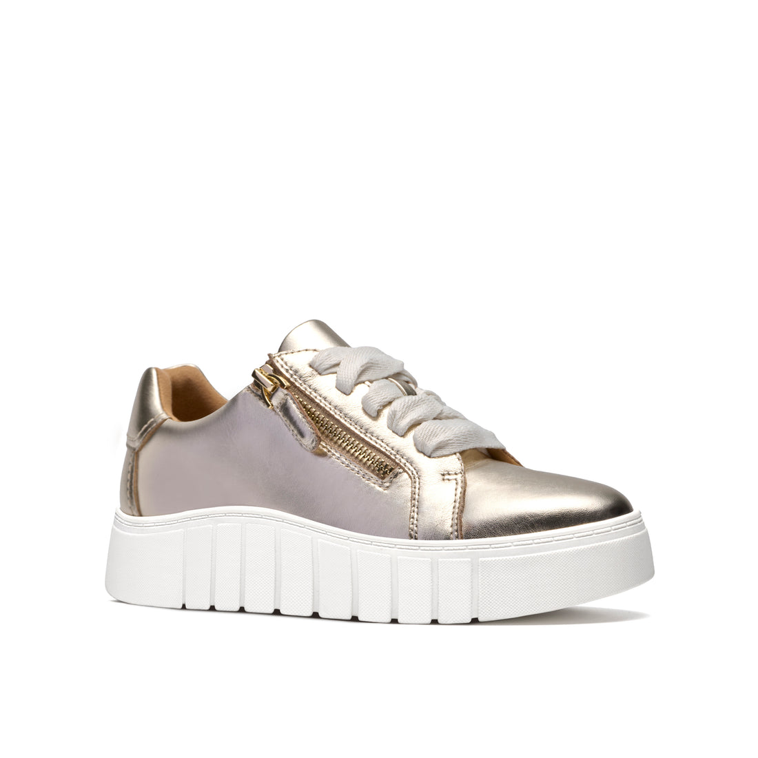 CLARKS Mykah Joy Femmes Basket en cuir Doré