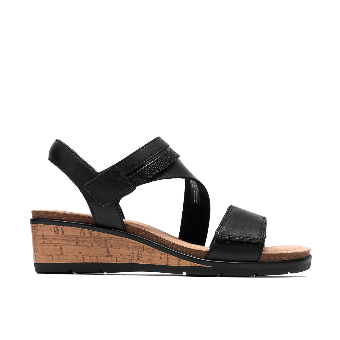CLARKS Kacha Wave women casual in Black-Leather – product view