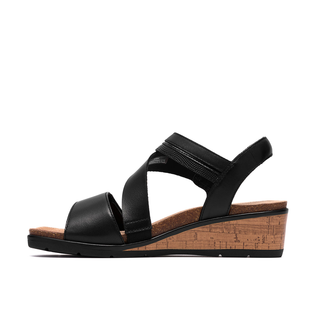 CLARKS Kacha Wave Femmes Décontractées en cuir noir