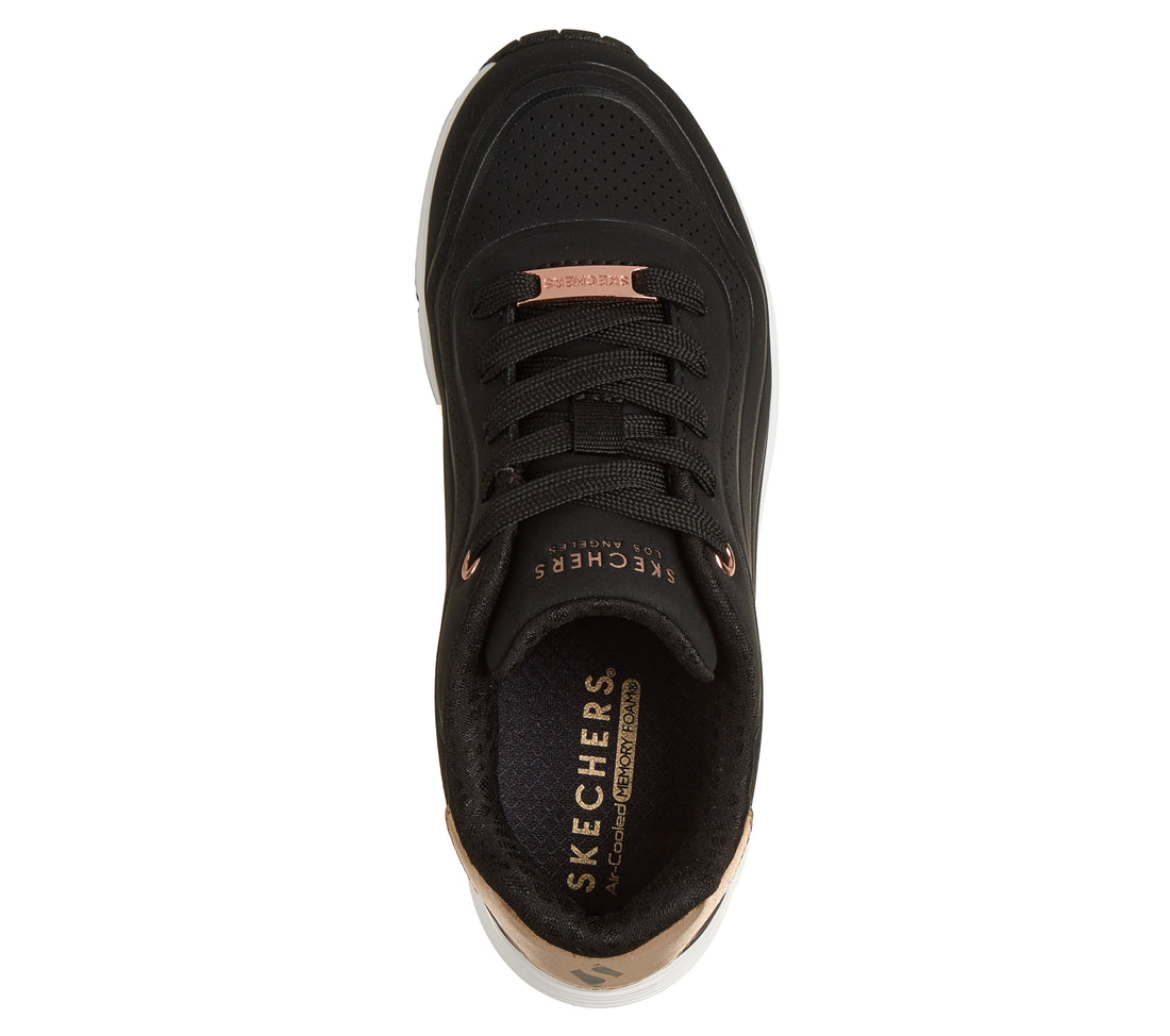 SKECHERS Uno-Gen-1 kids sneaker in black gold – product view