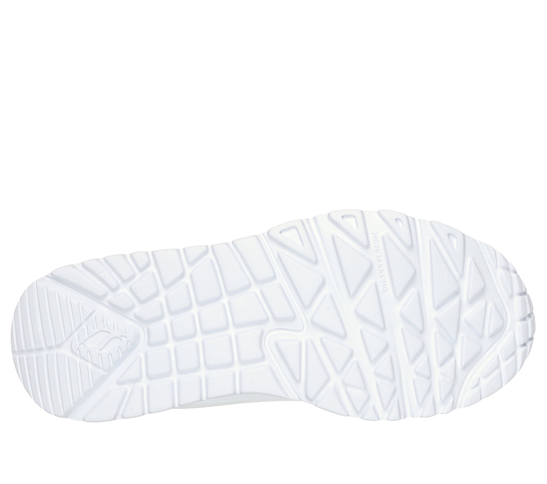 SKECHERS Uno-Lite-Easy-Zip kids sneaker in white – product view
