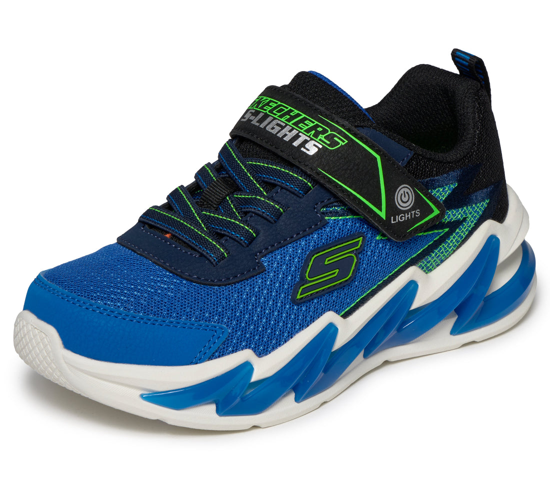 SKECHERS Skechers Light Surge Enfants performance - Coloris bleu, noir et lime