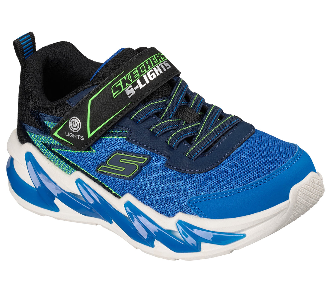 SKECHERS Skechers Light Surge Enfants performance - Coloris bleu, noir et lime