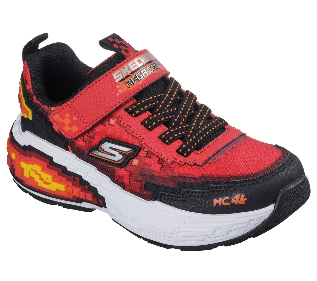 SKECHERS Mega Craft 4k kids performance in red-black  – product view