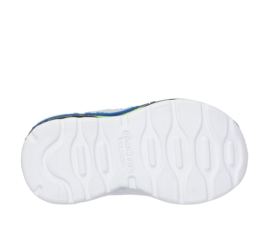 SKECHERS Mega Scene kids performance in Lime-black colourway – product view
