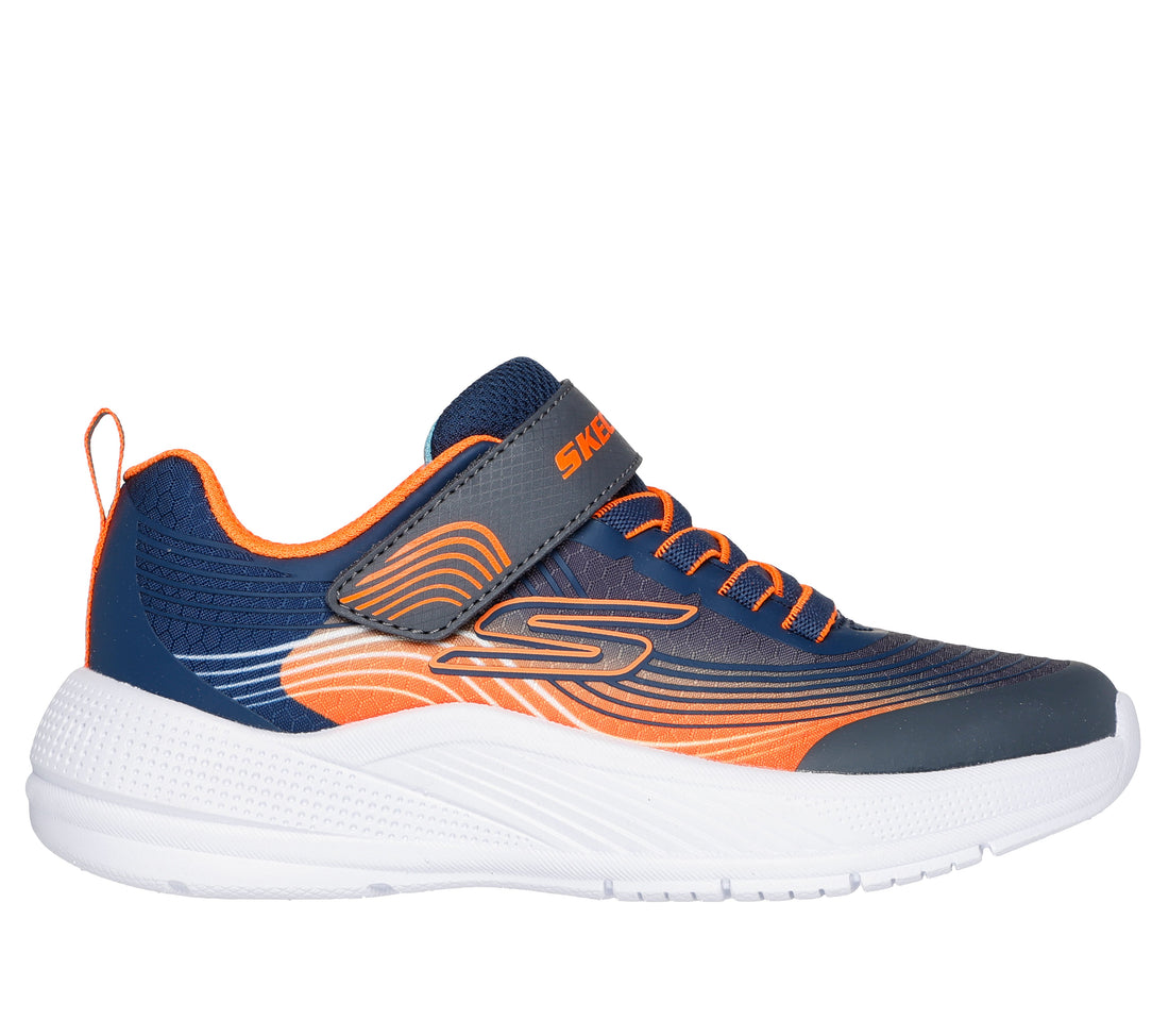 SKECHERS Microspec Advance kids performance in Navy and orange – product view