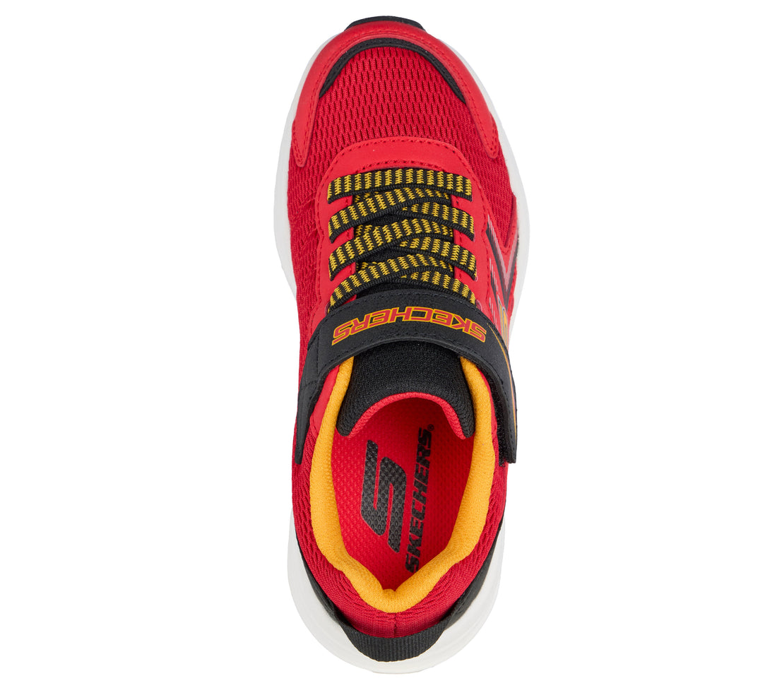 SKECHERS Microspec-Tread Noir  Enfants performance Rouge et noir