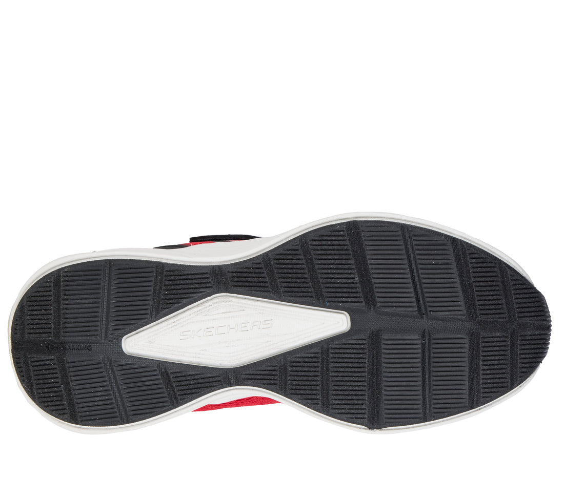 SKECHERS Microspec-Tread Noir  Enfants performance Rouge et noir