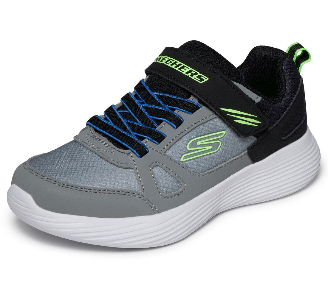 SKECHERS Go-Run-400-V2-Technix Enfants performance en gris noir