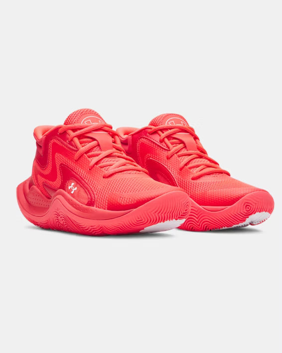 Under Armour Ua gs jet '25 Kids Shoes Performance in red - product view 