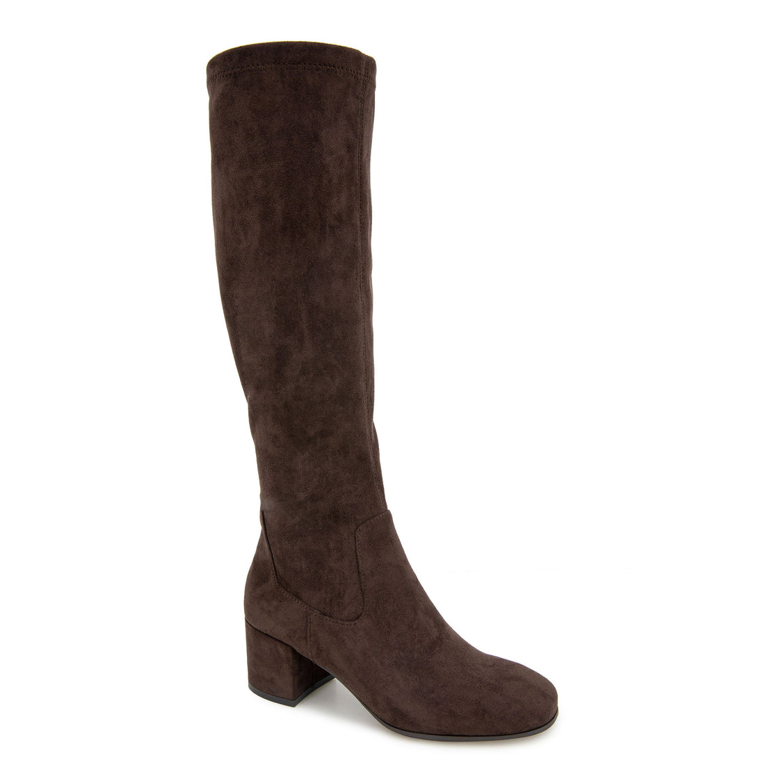 KENNETH COLE Rida Stretch Boot in Chocolate Brown Women Dress Tall boots for fall