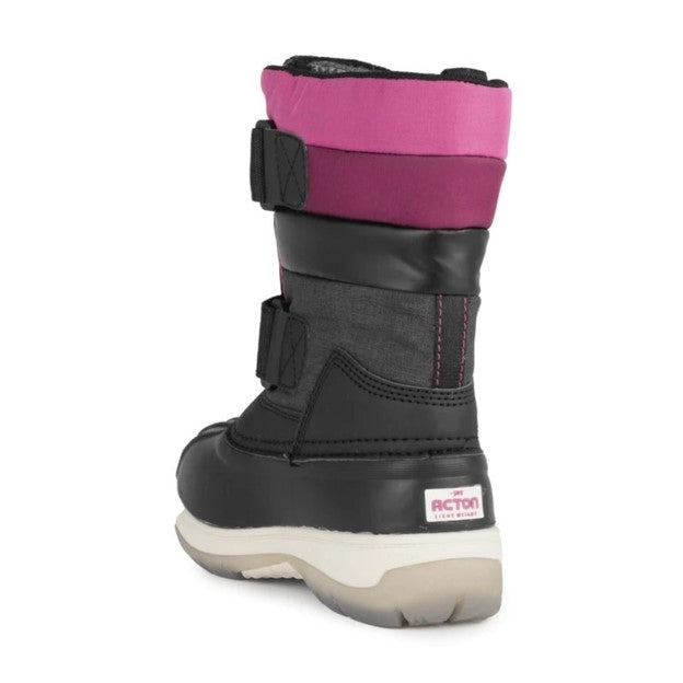 Acton Bubblegum winter shoes in black-product view