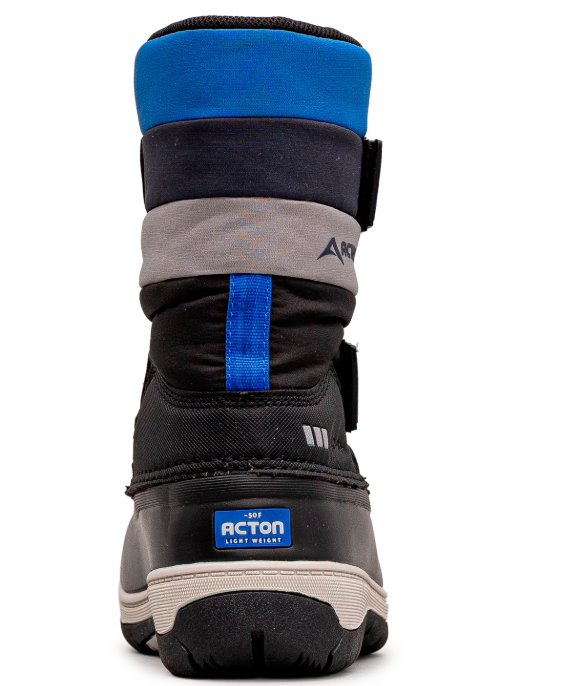 Acton bubblegum winter boots in blue-product view