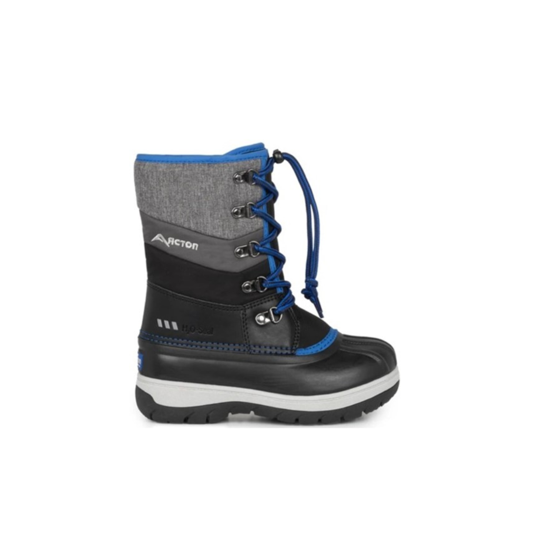 Acton Gummy winter boots, waterproof for snow, in blue-product view 