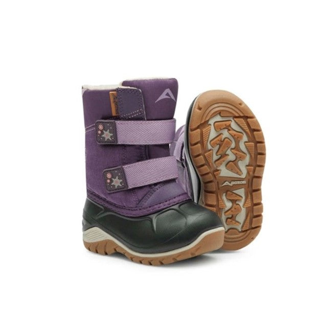 Acton kiddy winter boots in purple-product view