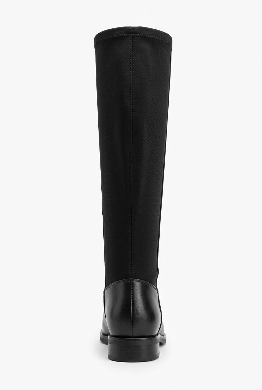 AQUA MODA Checkmate Too Women Casual knee-high Boots in Black vegan leather - product view