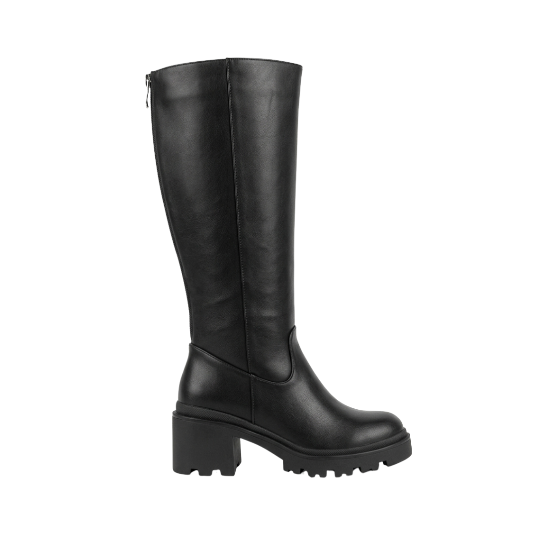 AQUA MODA Smooth Too Women Casual Tall Boots Black - product view