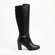 AQUA MODA Nolita Too Women Dress Boots Black Smooth - product view